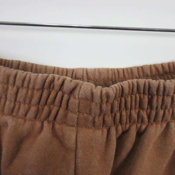 Lonely Ghost Graphic Print Sweatpants Women XL Brown Cotton Relaxed Lounge 608 - Picture 7 of 12